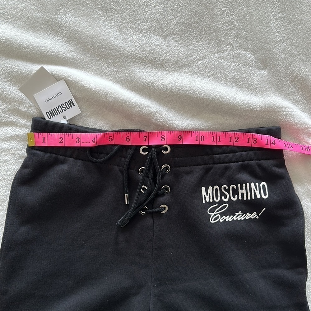 MOSCHINO Couture track shorts black size Small US 4 NEW WITH TAGS - Picture 4 of 7